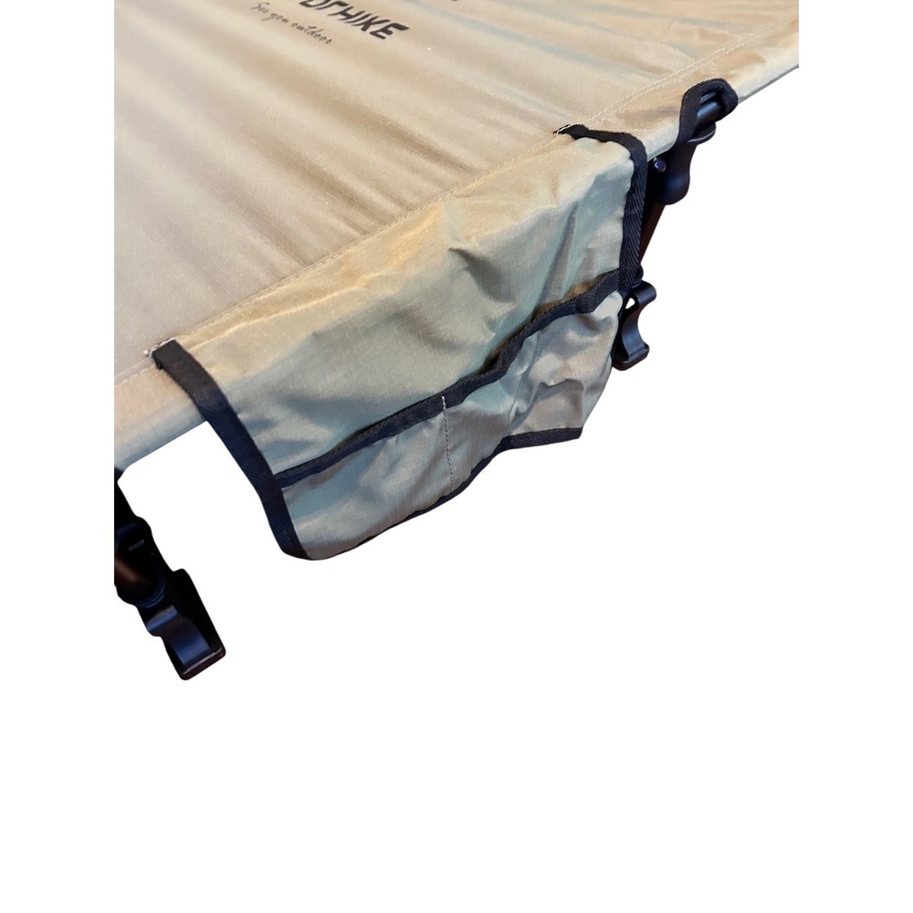 HITORHIKE Portable Camping Cot Lightweight Folding Bed Olive Green with Bag - Picture 8 of 10